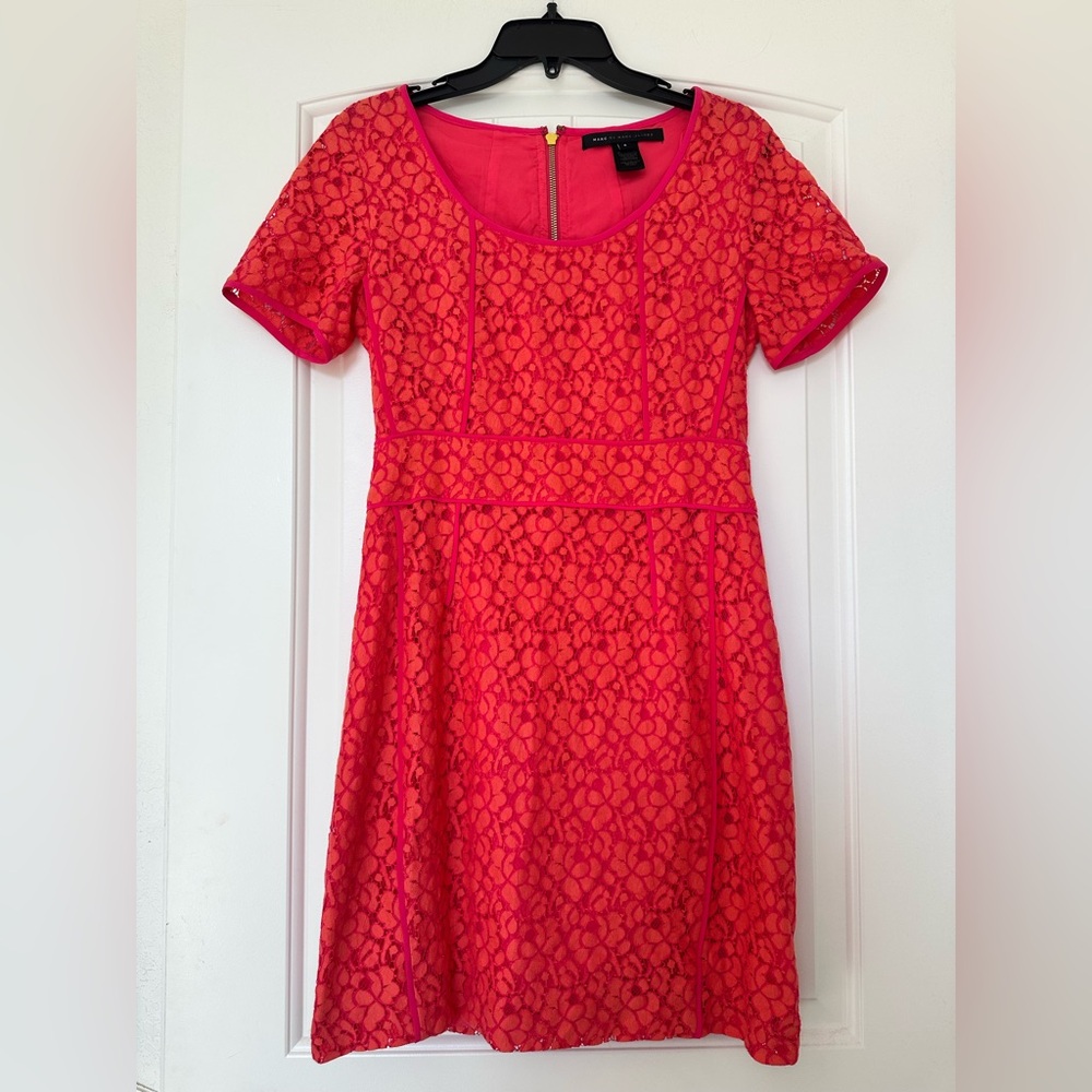 EUC MARC BY MARC JACOBS Elegant Pink Lace Dress